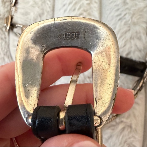 Brighton vintage 1995 Southwest-style concho belt. - Picture 5 of 7